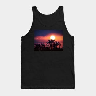 Sunset View In The Palm Forest Tank Top